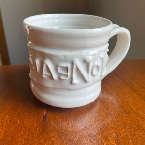 Magnolia off white farmhouse ceramic mug